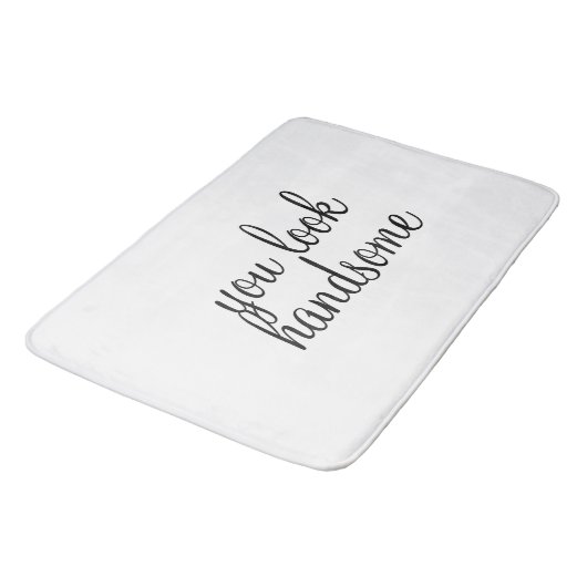 "Sie schauen hübsche" große Bad-Matte Badematte (Schrägansicht)