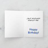 Sie schauen nicht dieses gute Übernacht… Karte (Innenseite)