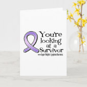 Sie schauen sich einen Hodgkins Lymphomüberlebende Karte (Gelbe Blume)