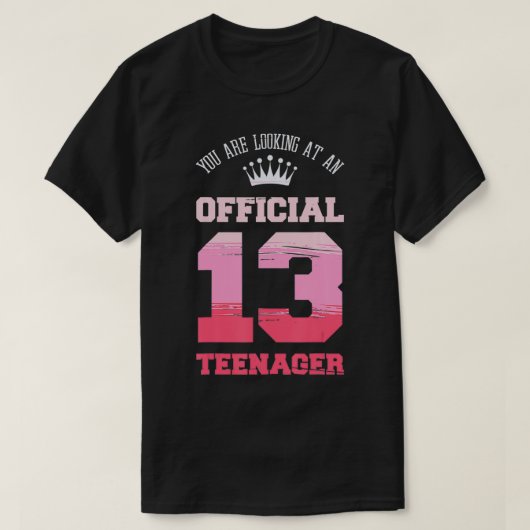 Sie schauen sich einen Offiziellen 13-jährigen Tee (Design vorne)
