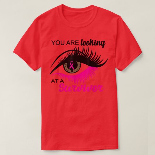 Sie schauen sich einen Überlebenschrei-Auge rosa B T-Shirt (Design vorne)