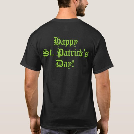 Sie schauen, wie ich ein Bier oder 2 St Patrick T-Shirt (Rückseite)