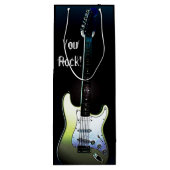 Sie schaukeln! , E-Gitarren-Wein-Geschenk-Tasche Geschenktüte Für Weinflaschen (Rückseite)
