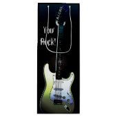 Sie schaukeln! , E-Gitarren-Wein-Geschenk-Tasche Geschenktüte Für Weinflaschen (Vorderseite)