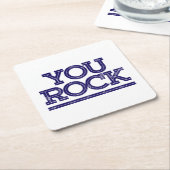 Sie schaukeln rechteckiger pappuntersetzer (angewinkelt)