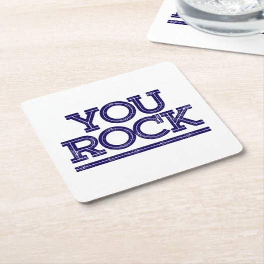 Sie schaukeln rechteckiger pappuntersetzer (angewinkelt)