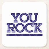 Sie schaukeln rechteckiger pappuntersetzer (Vorderseite)