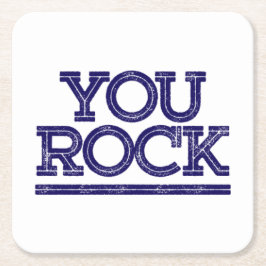 Sie schaukeln rechteckiger pappuntersetzer