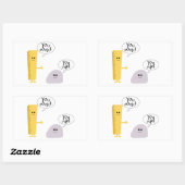 Sie schaukeln Sie Regel Rechteckiger Aufkleber (Blatt)