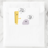 Sie schaukeln Sie Regel Rechteckiger Aufkleber (Tasche)