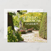"SIE SCHAUT ÜBER DEN GARTEN" TOLEDO BOTANISCHES GA POSTKARTE (Vorne/Hinten)