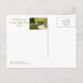 "SIE SCHAUT ÜBER DEN GARTEN" TOLEDO BOTANISCHES GA POSTKARTE (Rückseite)