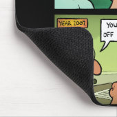 Sie scherzen weggehen von meinem Rasen! Mousepad (Ecke)