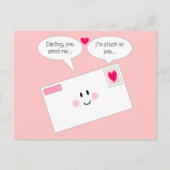 Sie schicken mir Postkarte (Vorderseite)