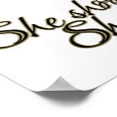 Sie schießt, sie Scores (Basketball) Poster (Ecke)