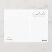 Sie schlägt Postkarten vor (Rückseite)