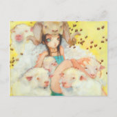 Sie schlägt Postkarten vor (Vorderseite)