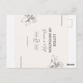 SIE SCHLIESSEN MICH AB POSTKARTE (Rückseite)