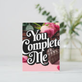 SIE SCHLIESSEN MICH AB POSTKARTE (Stehend Vorderseite)