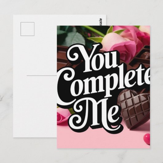 SIE SCHLIESSEN MICH AB POSTKARTE (Vorne/Hinten)