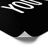 Sie schließen mich Funny Artist Puff Dark BG Poster (Ecke)