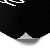 Sie schließen mich Funny Burger Fries Pun Dark BG Poster (Ecke)