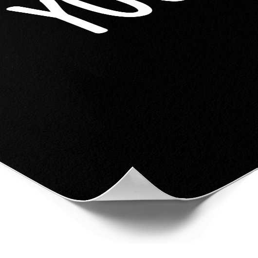 Sie schließen mich Funny Fries Ketchup Pun Dark BG Poster (Ecke)