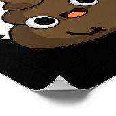 Sie schließen mich lustig Kack Pun Dark BG Poster (Ecke)