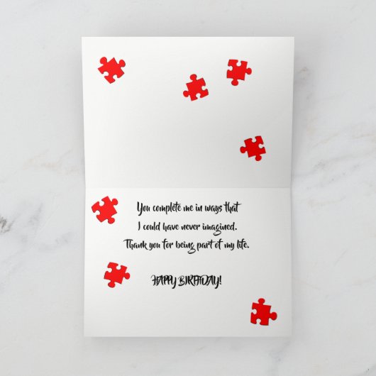 Sie schließen mir einen Geburtstag Karte (Innenseite)