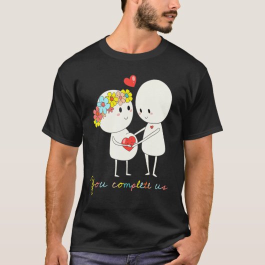 Sie schließen uns Schwangerschaft Liebe glückliche T-Shirt (Vorderseite)