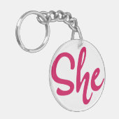 Sie Schlüsselanhänger (Vorderseite links)