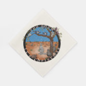 Sie schneit Weihnachten - Aussie Outback Serviette (Ecke)