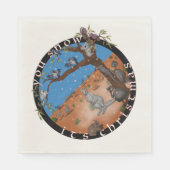 Sie schneit Weihnachten - Aussie Outback Serviette (Vorderseite)