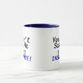 Sie schräg erschrecken mich, den ich tasse (Zentrum)