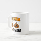 Sie schräg erschrecken mich, den ich ZWILLINGE Kaffeetasse (Vorderseite Links)