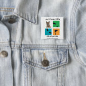 Sie schräg gehen, ohne Ihre Hunde geocaching Button (Beispiel)