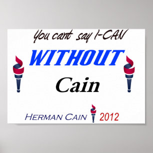 Sie schräg sagen I-CAN mit Kain 1 eines netten Poster