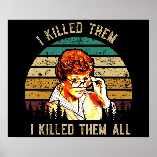 Sie schrieb Mord Vintage Poster (Vorne)