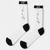 sie schrieben Schriftart Socken (Linkes Detail)