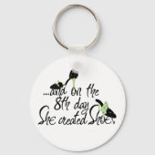 Sie schuf Schuhe Schlüsselanhänger (Vorderseite)