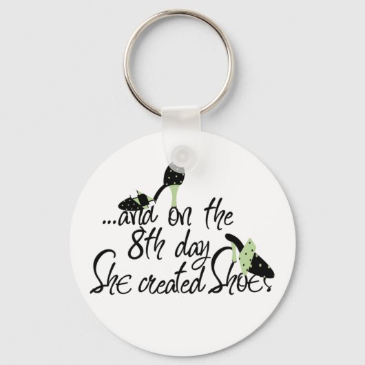 Sie schuf Schuhe Schlüsselanhänger (Vorderseite)