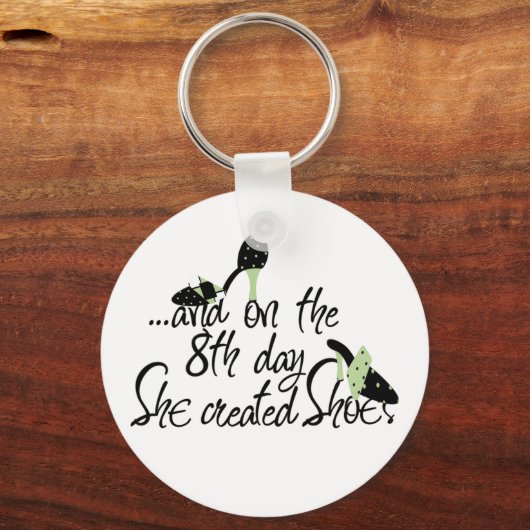 Sie schuf Schuhe Schlüsselanhänger (Vorderseite)