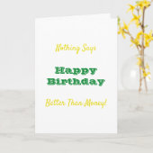 Sie schulden mir einen Tenner Karte (Gelbe Blume)