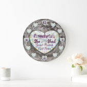 Sie schüttelte mit Diamanten und Pelzwerk! Große Wanduhr (Zuhause)