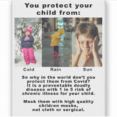 Sie schützen Ihr Kind vor... Aufkleber (Vorderseite)