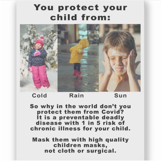 Sie schützen Ihr Kind vor... Aufkleber (Vorderseite)