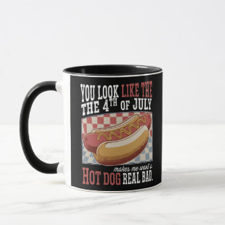 Sie sehen aus wie der 4. Juli lustige Zitat und Ni Tasse