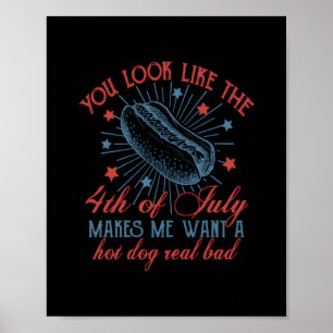 Sie sehen aus wie der 4. Juli, Retro 4. Poster