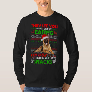 Sie sehen dich, wenn du deutschen Hirtenhuhn isst T-Shirt