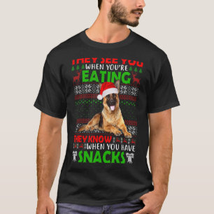 Sie sehen dich, wenn du deutschen Schäferhund isst T-Shirt